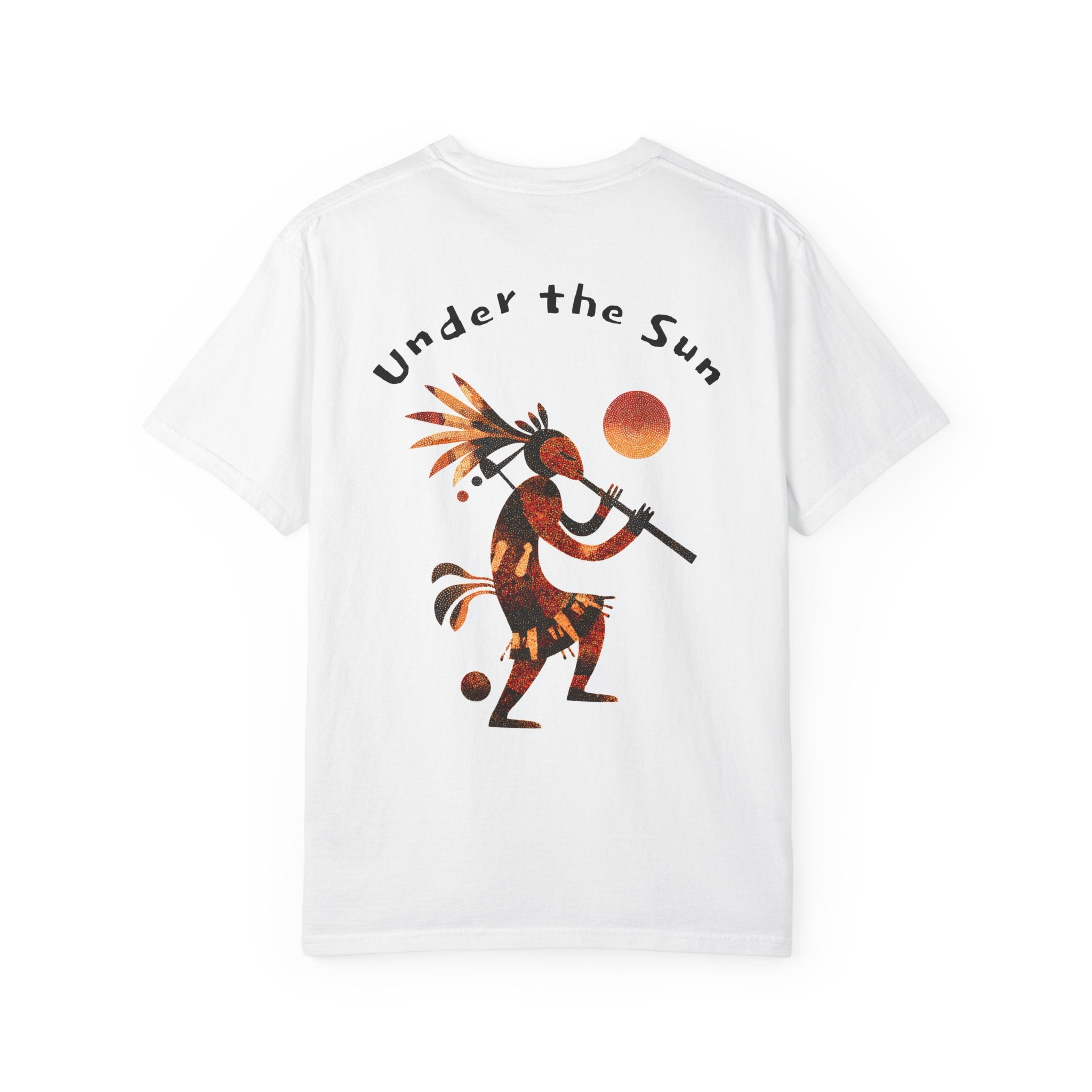 T-Shirt — "Delayed Gratification Club" Front + Kokopelli "Under the Sun" Back Graphic Tee